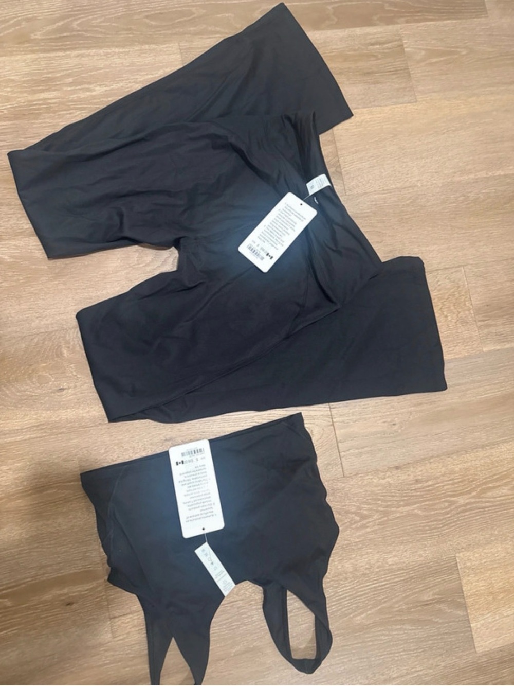 lululemon athletica Black Boot-Cut Leggings & Matching Black Tank